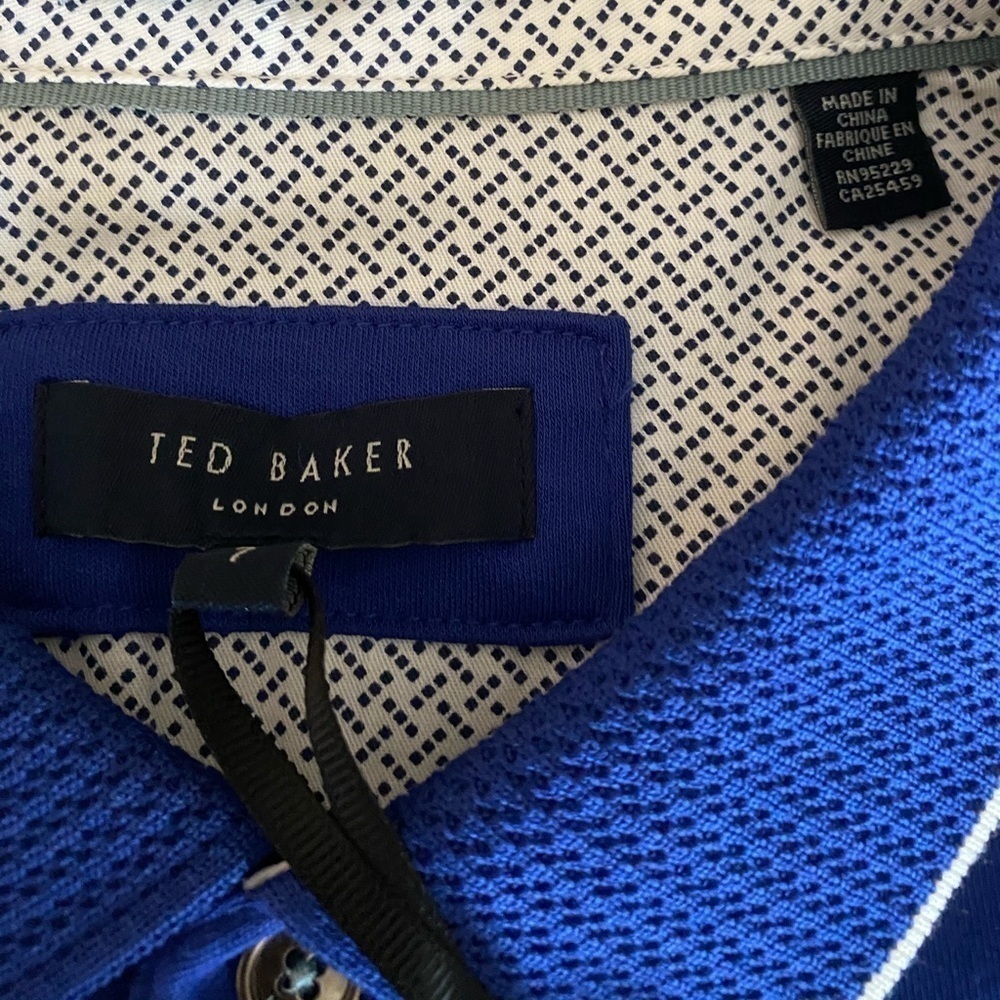 Ted Baker London Royal Blue Polo Style Shirt NWT - Picture 4 of 6